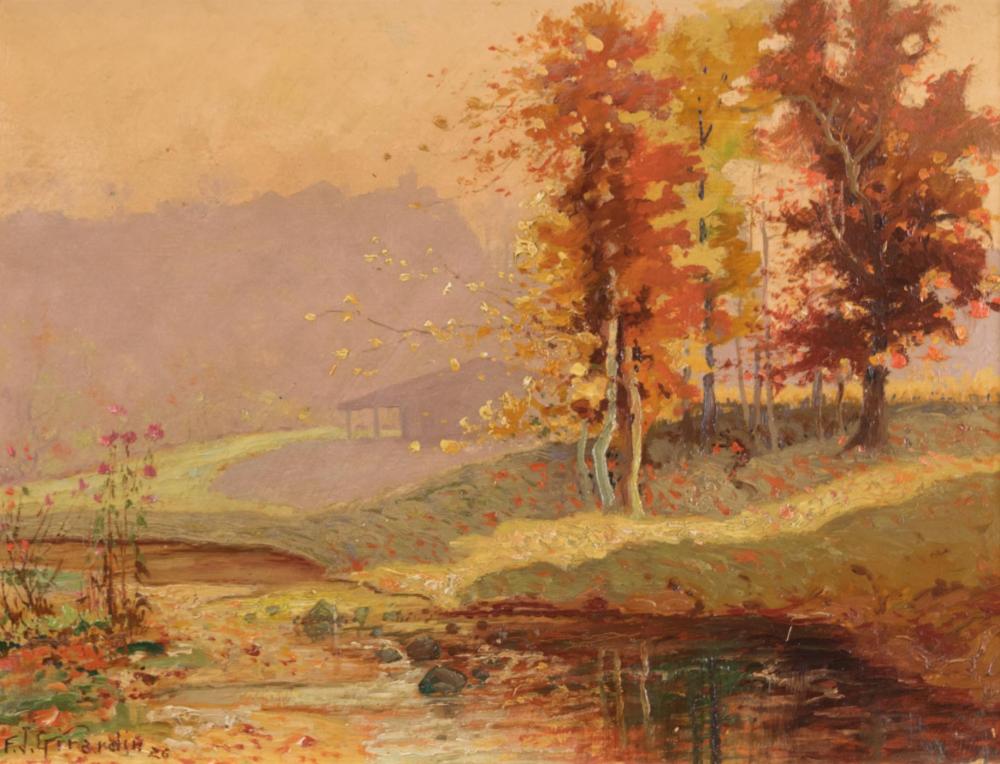 FRANK J. GIRARDIN OIL ON BOARDFRANK