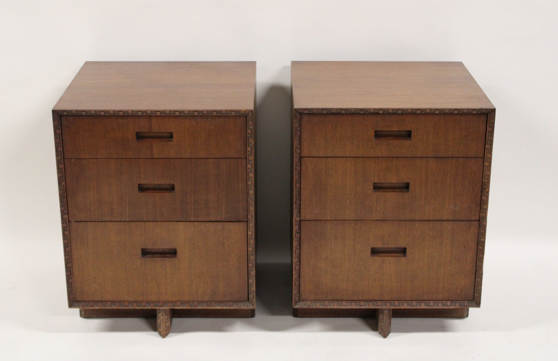FRANK LLOYD WRIGHT, NIGHTSTANDS,