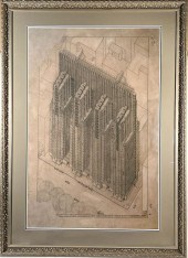 FRANK LLOYD WRIGHT RENDERING O