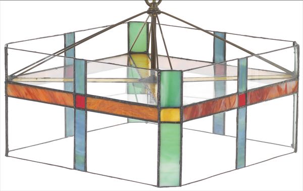 FRANK LLOYD WRIGHT STYLE STAINED