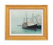 FRANK MILBY, FISHING BOAT, OIL