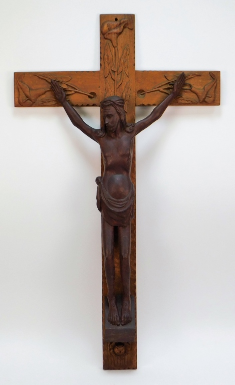 FRANK MORAN FOLK ART CARVED WOOD