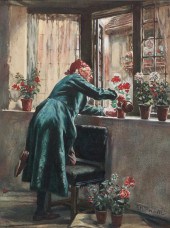 FRANK MOSS BENNETT, WATERING T