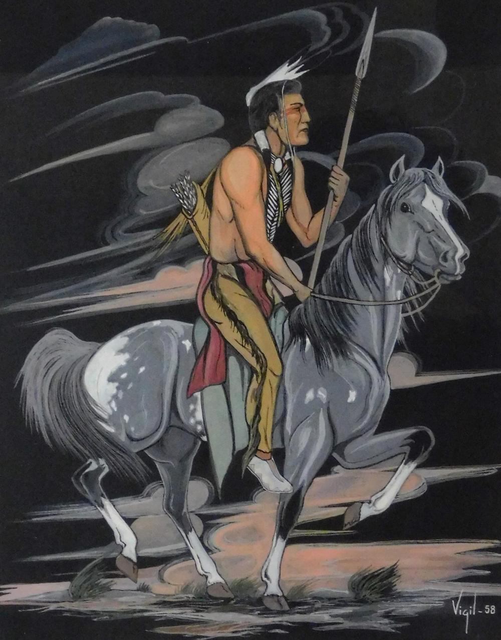 FRANK PAUL VIGIL, (AMERICAN,