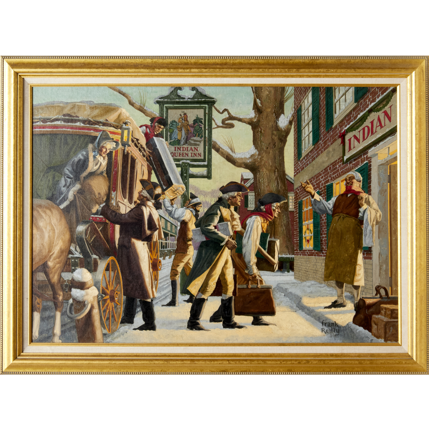 FRANK REILLY, OIL ON CANVAS, C.