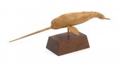 FRANK S. FINNEY CARVED WOODEN