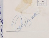 FRANK SINATRA COPACABANA AUTOG