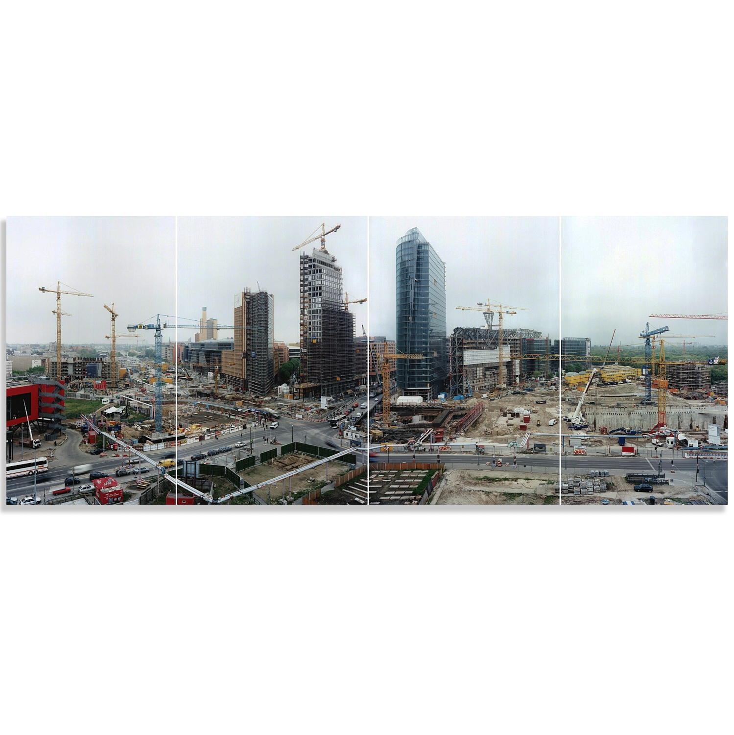 FRANK THIEL, LARGE 4-PART PHOTO,
