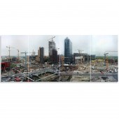 FRANK THIEL, LARGE 4-PART PHOT