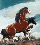 FRANK VIGIL, THE WILD HORSES,