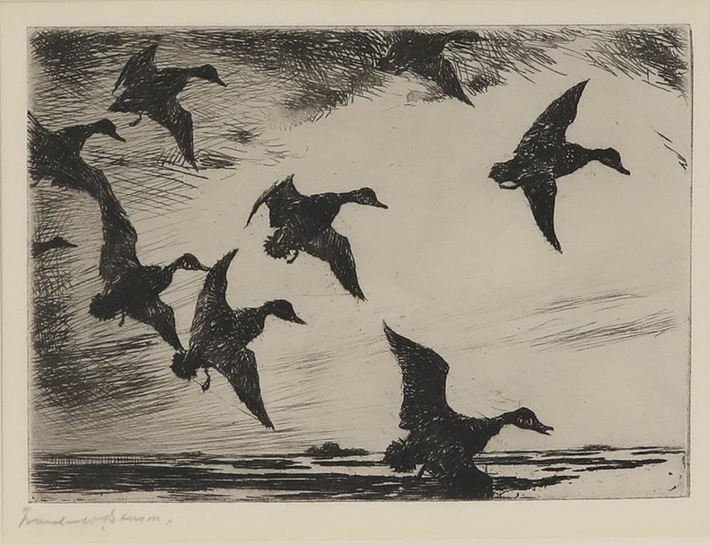 FRANK W. BENSON (1862-1951)Black