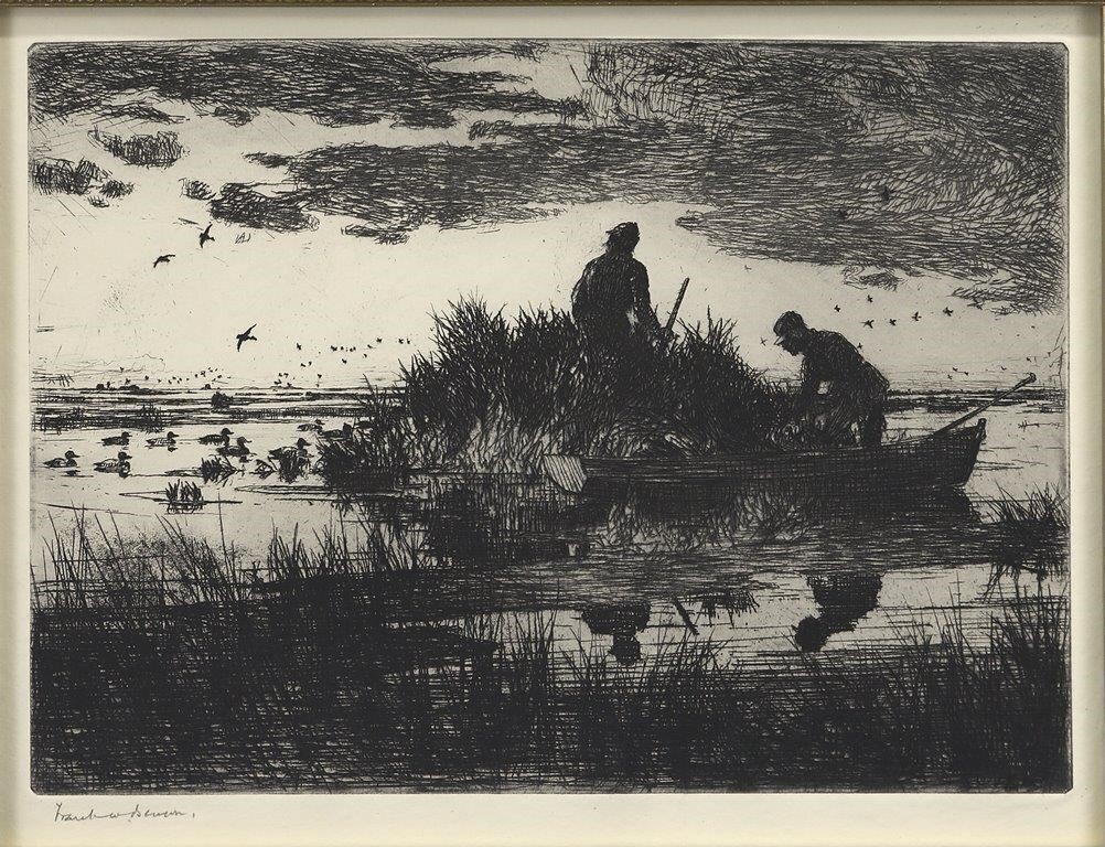 FRANK W. BENSON (1862-1951)Duck