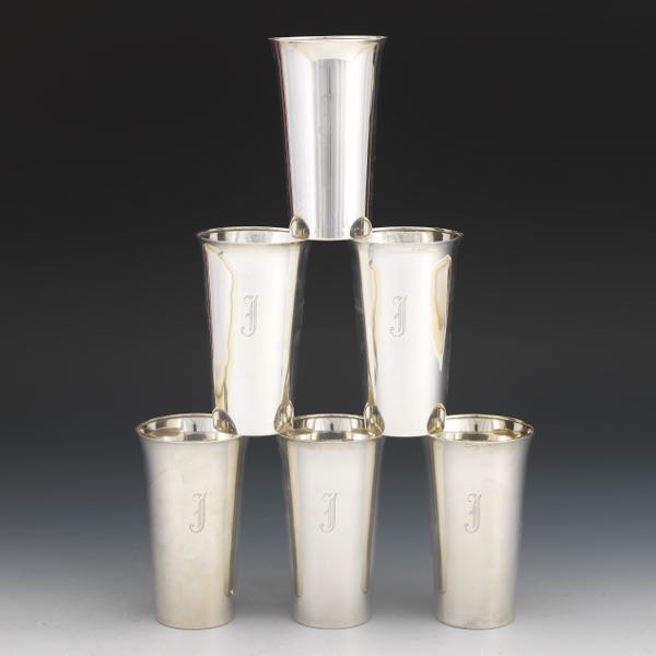 FRANK W. SMITH SILVER CO. CUPS, SET