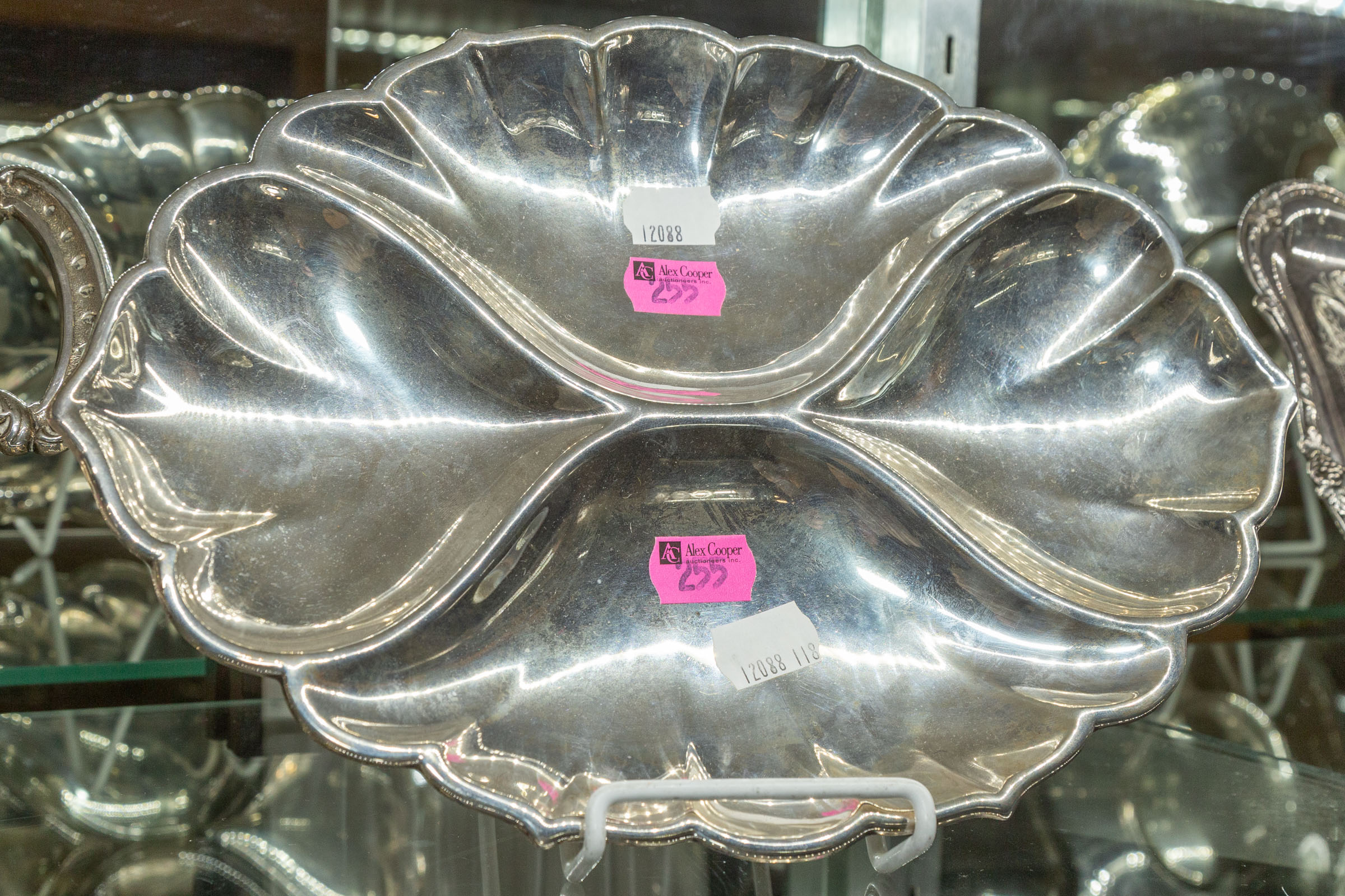 FRANK W. SMITH STERLING OVAL TRAY 8