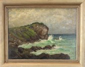 FRANK WALLER OIL ON BOARDFRANK