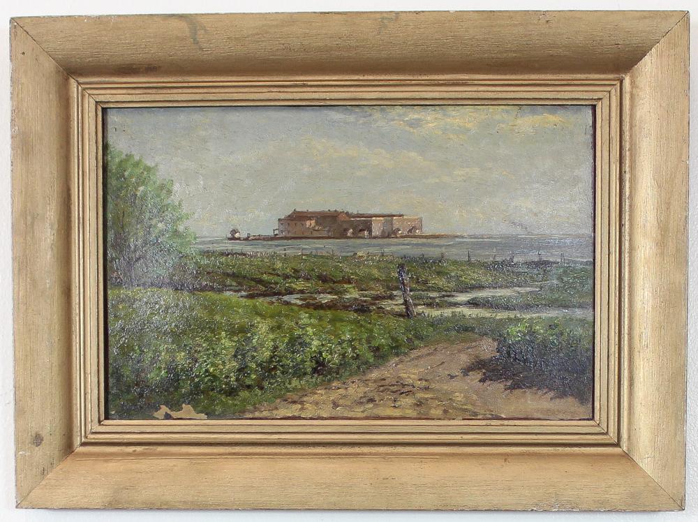 FRANK WALLER OIL ON BOARDFRANK