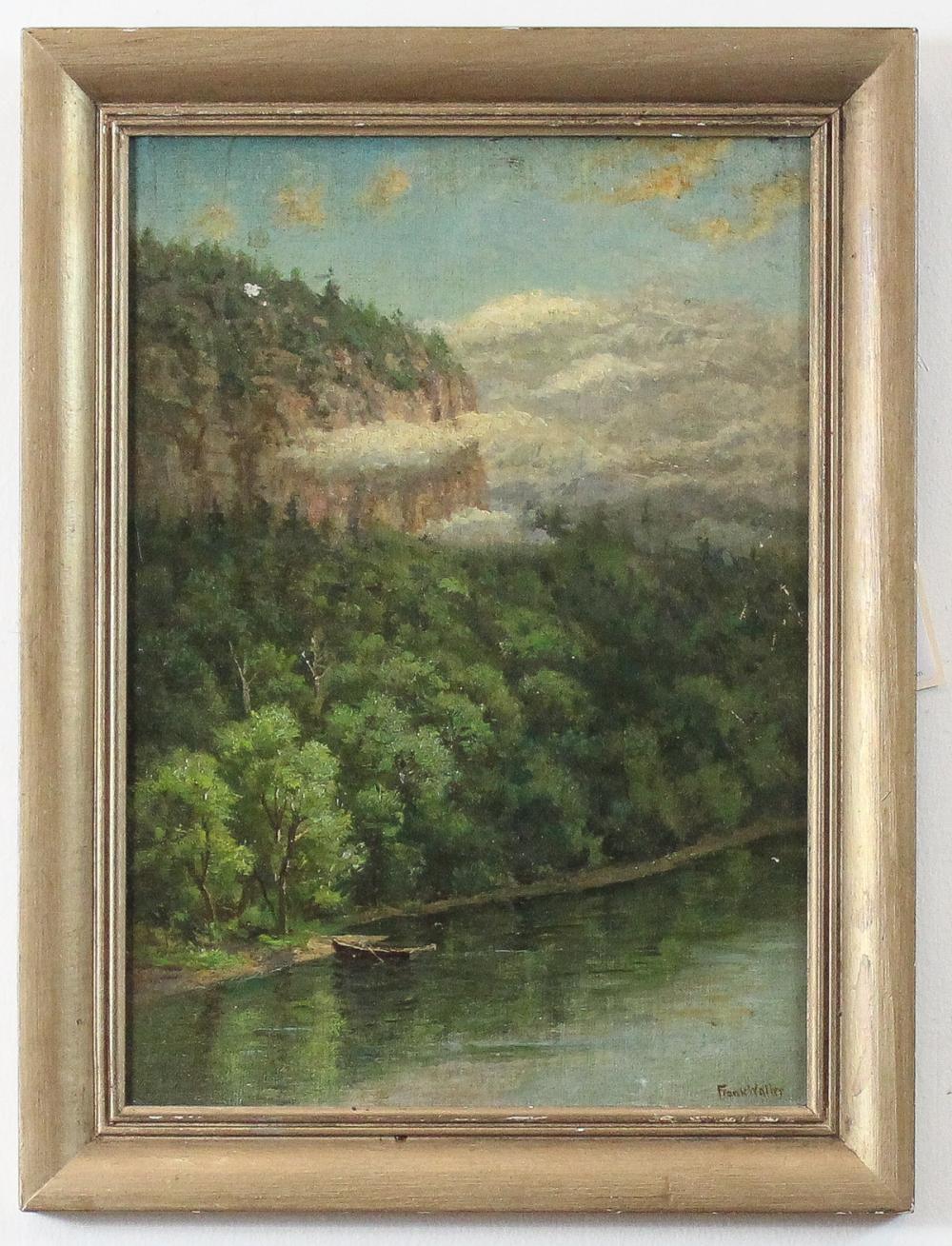 FRANK WALLER OIL ON BOARDFRANK
