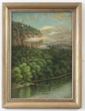 FRANK WALLER OIL ON BOARDFRANK