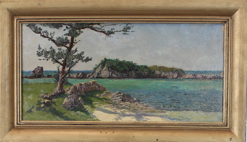 FRANK WALLER OIL ON BOARDFRANK