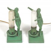 FRANKART 1928 ART DECO PAIR OF