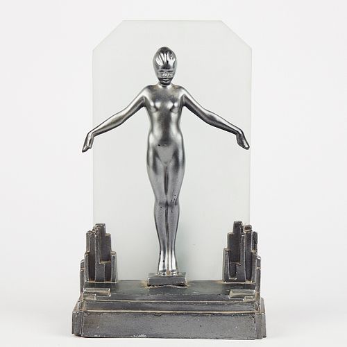 FRANKART ART DECO FEMALE NUDE