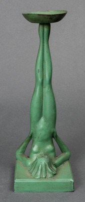 FRANKART ART DECO GREEN PAINTE