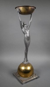 FRANKART ART DECO NUDE WOMAN S