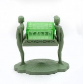 FRANKART URANIUM GLASS CIGARET