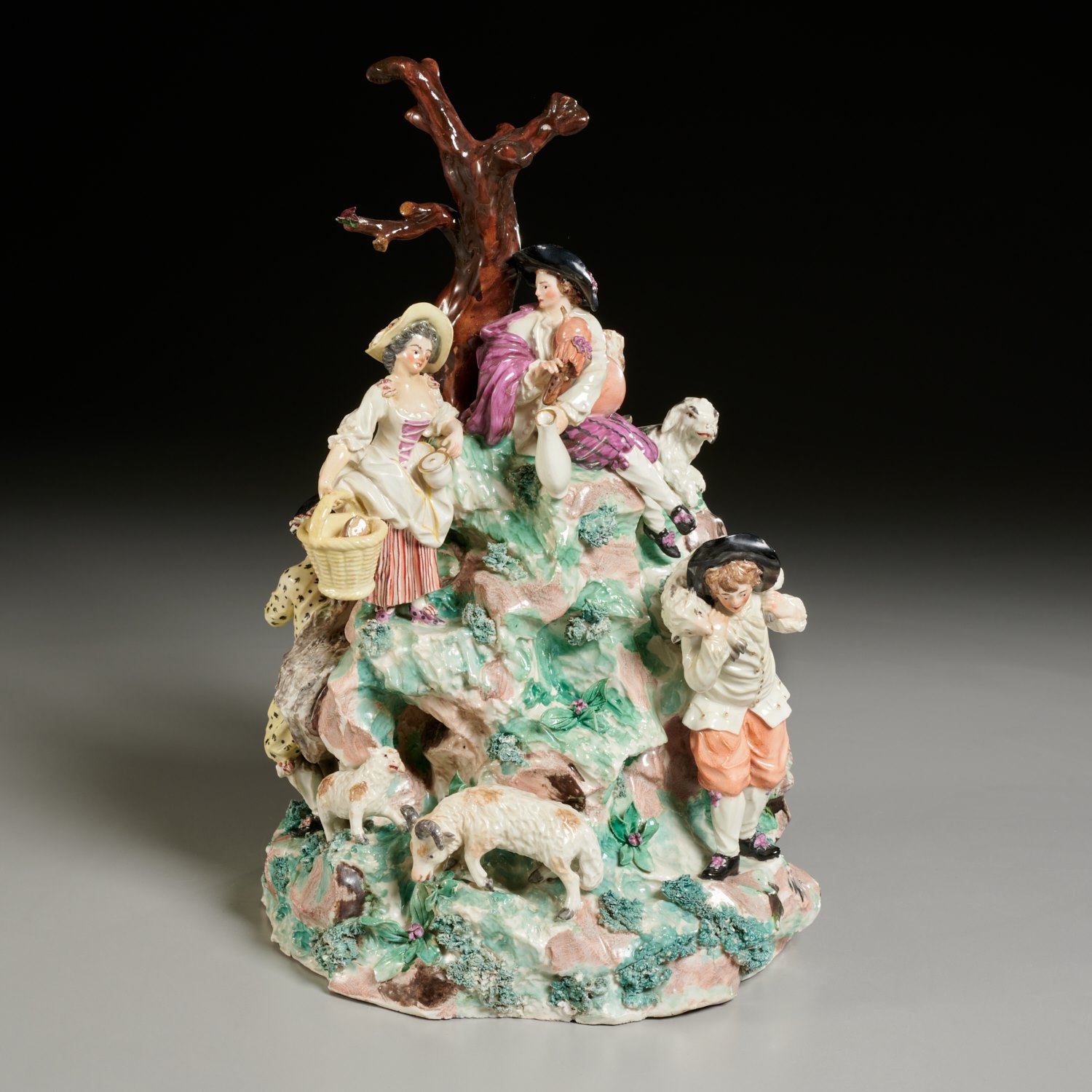 FRANKENTHAL, LARGE PORCELAIN