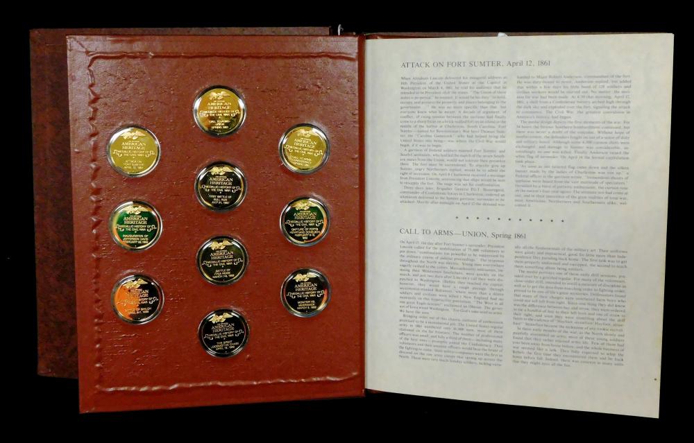 FRANKLIN MINT COLLECTION OF 50 GOLD