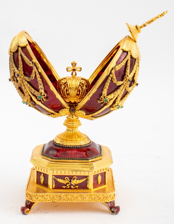 FRANKLIN MINT FABERGE SILVER &