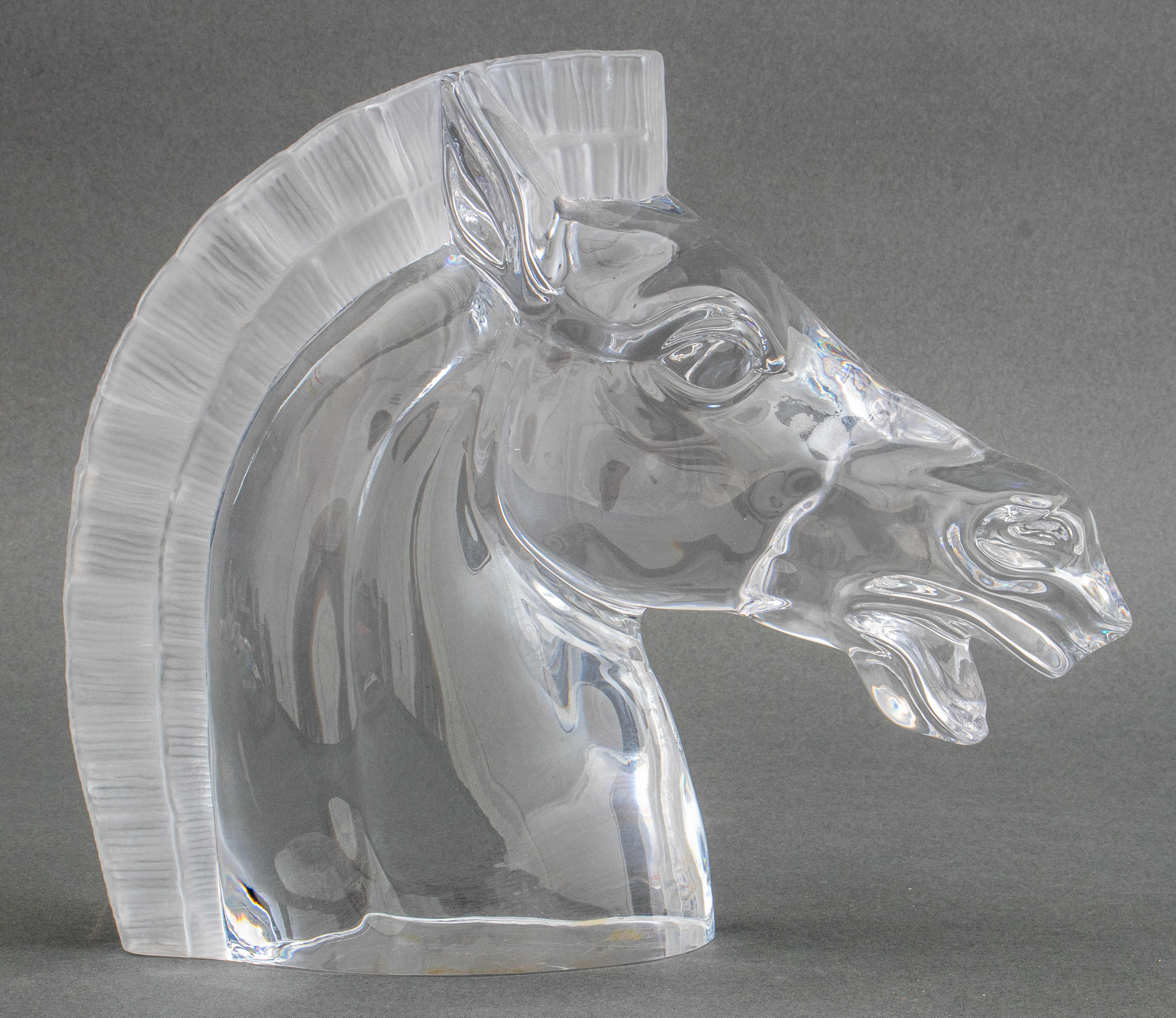 FRANKLIN MINT HORSE HEAD GLASS