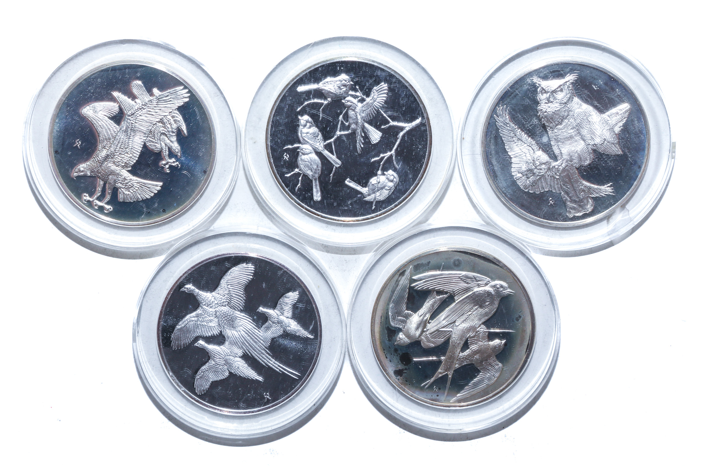 FRANKLIN MINT STERLING BIRD