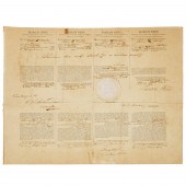 FRANKLIN PIERCE, DOCUMENT SIGN
