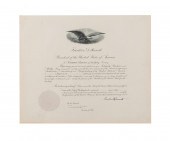 FRANKLIN ROOSEVELT SIGNED APPO