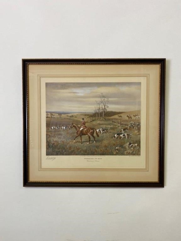 Franklin Voss hunting print