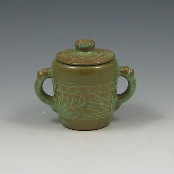 Frankoma Mayan-Aztec Sugar Jar