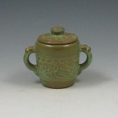 Frankoma Mayan-Aztec Sugar Jar