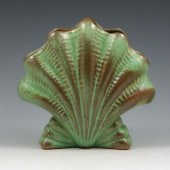Frankoma shell fan vase.  Mark