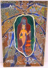 Frantz Zephirin  acrylic on ma