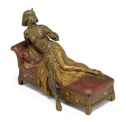 Franz Bergman cold painted bronze
