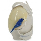 FRANZ BLUE BIRD PORCELAIN VASE