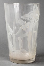 FRANZ GROSZ ART DECO ETCHED GL