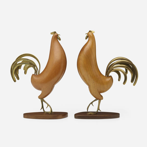 Franz Hagenauer. Roosters, set of