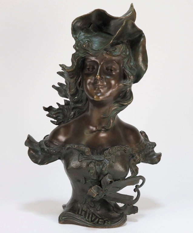 FRANZ IFFLAND ART NOUVEAU BRONZE