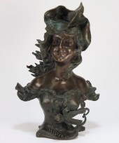 FRANZ IFFLAND ART NOUVEAU BRON