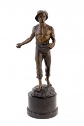 FRANZ IFFLAND "THE SOWER" BRON