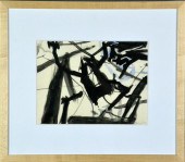Franz Josef Kline Watercolor O