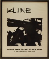FRANZ KLINE SIDNEY JANIS GALLE