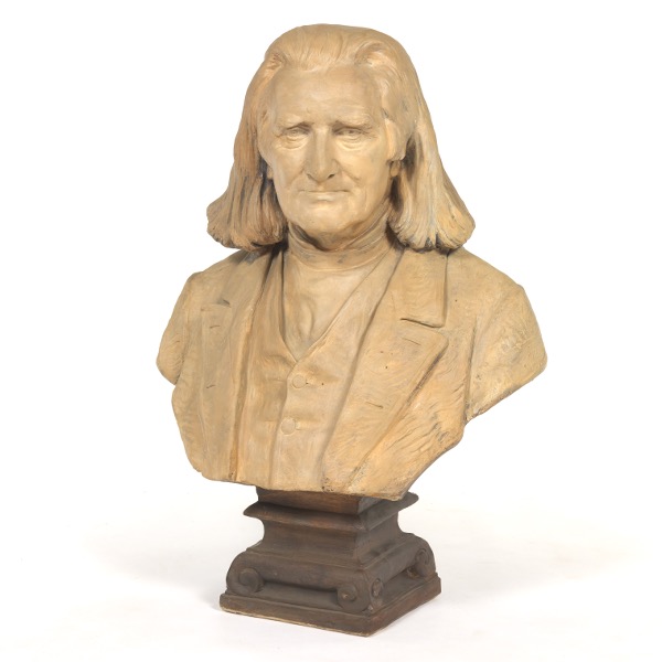 FRANZ LISZT CERAMIC BUST 24" x